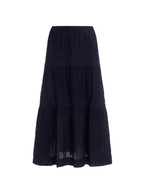 See By Chlo Floral Embroidered Midi Skirt