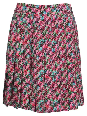 See By Chlo Floral Print Pleated Mini Skirt