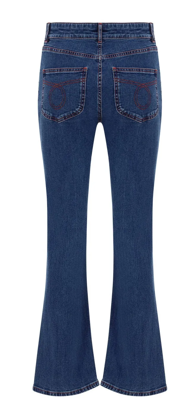 See By Chlo Logo Patch Flared Jeans
