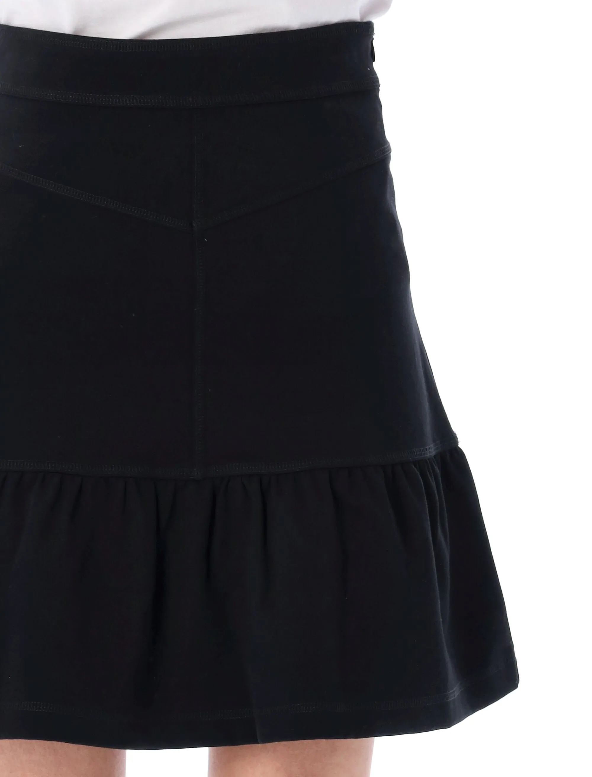 See By Chlo Ruffled Hem High Waist Skirt