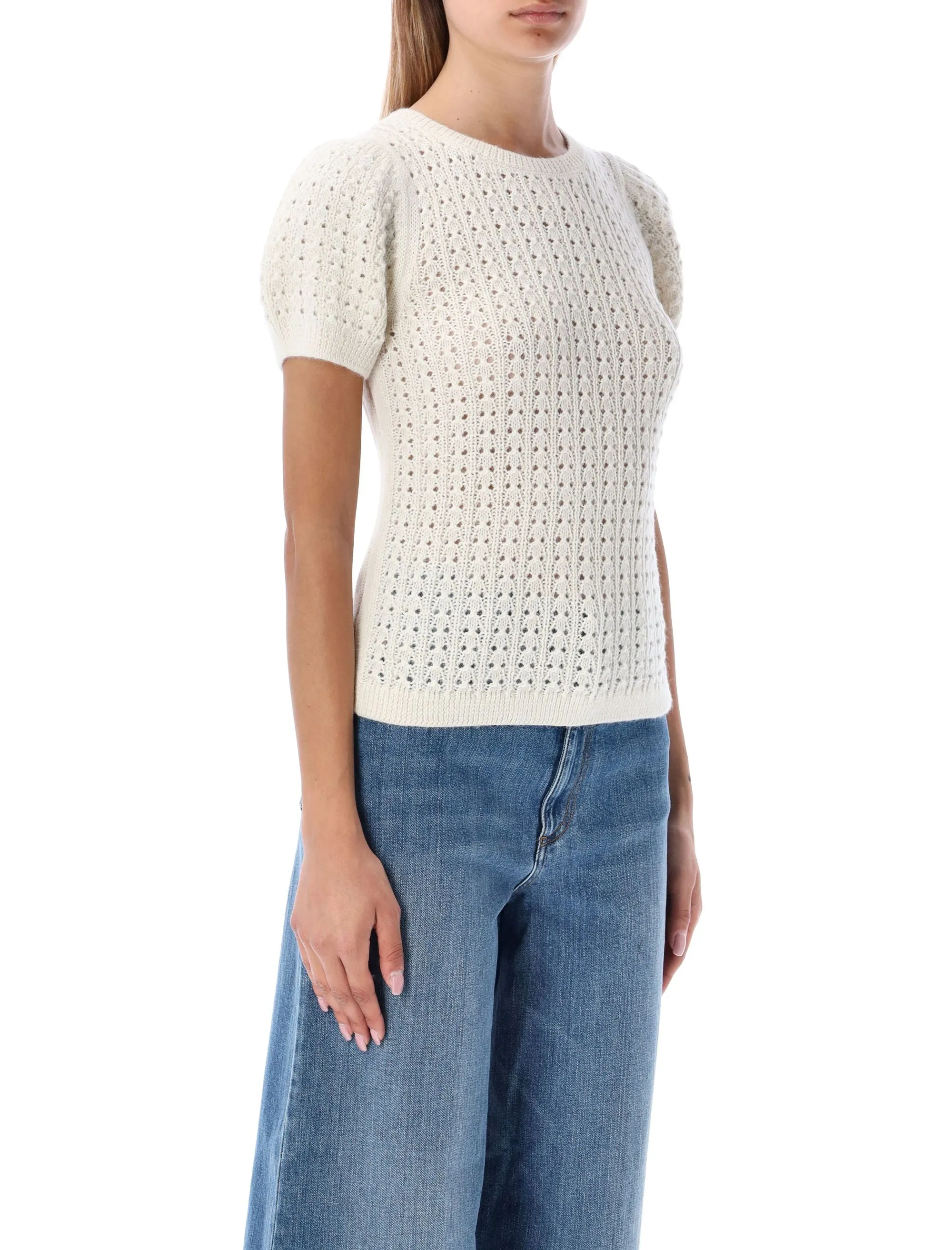 See By Chlo Short-Sleeved Knit Jumper