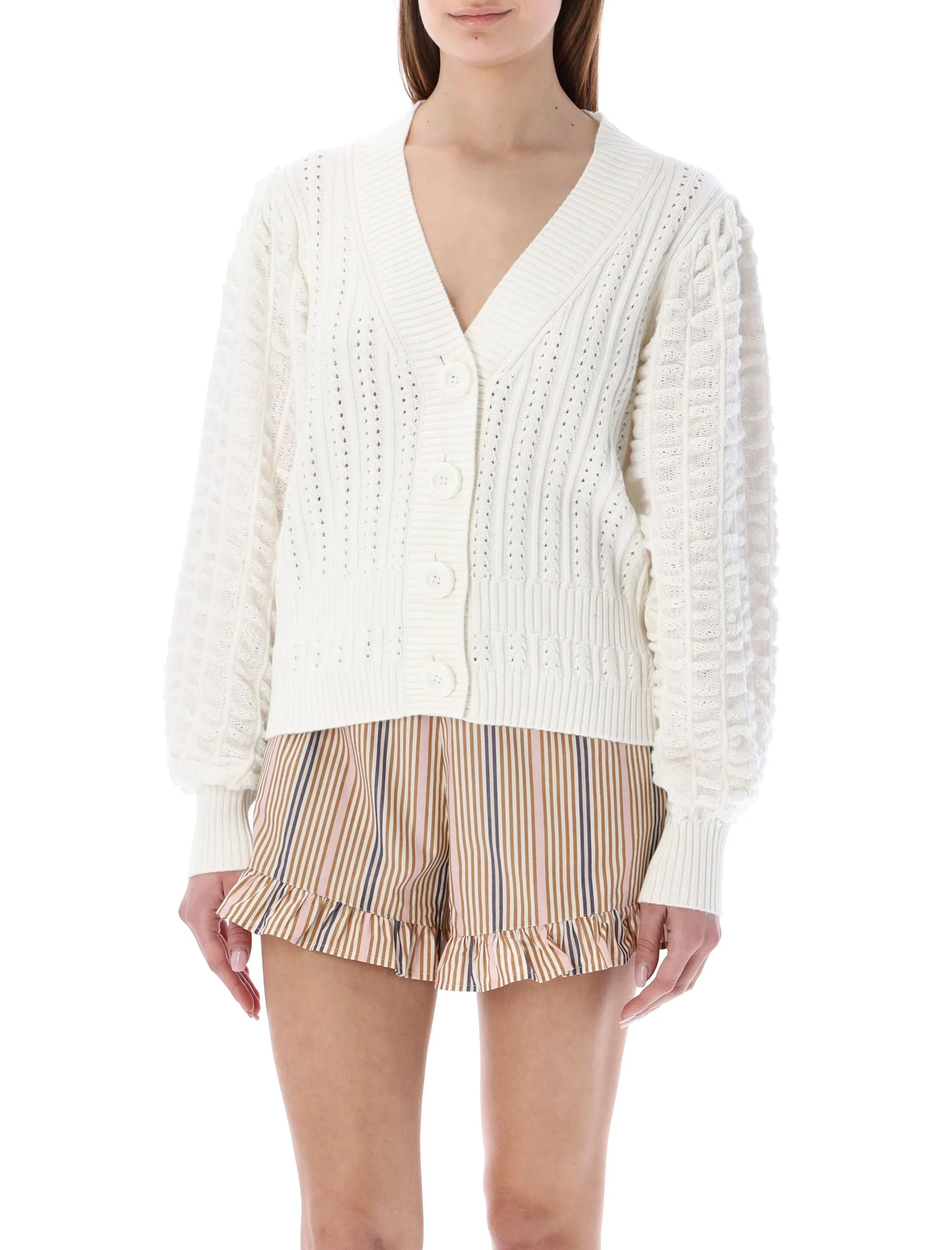See By Chlo V-Neck Knit Cardigan