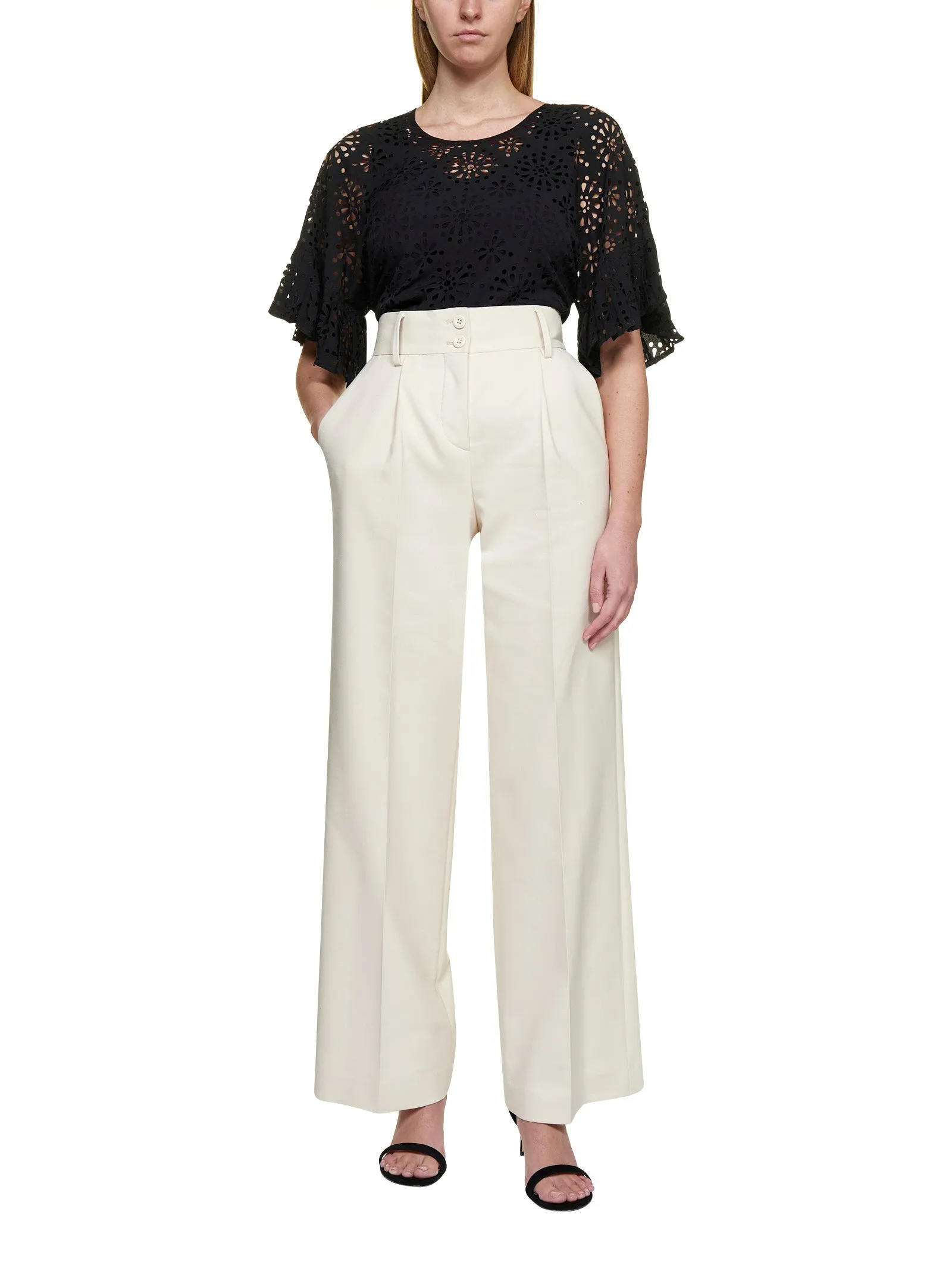 See By Chlo Wide-Leg Flared Trousers