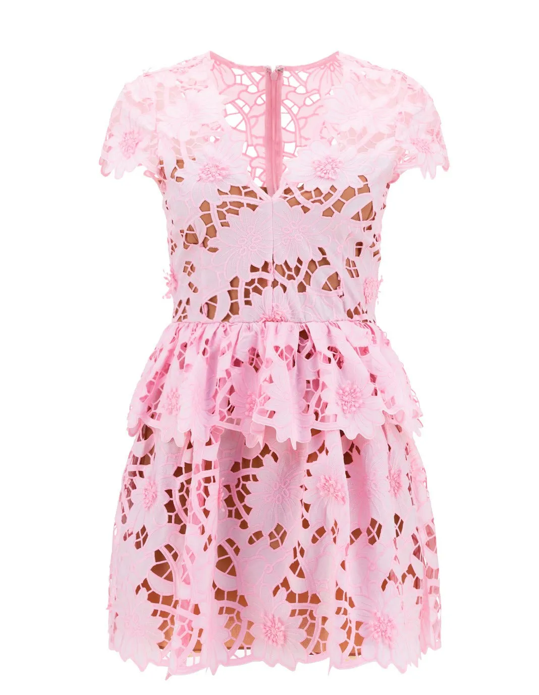 Self-Portrait Guipure Lace Detailed Midi Dress