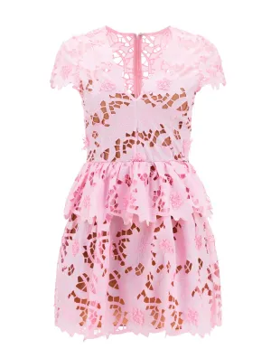 Self-Portrait Guipure Lace Detailed Midi Dress