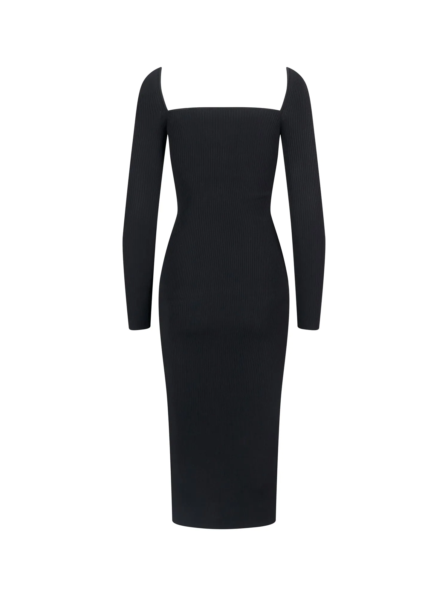 Self-Portrait Lace Applique Knit Midi Dress
