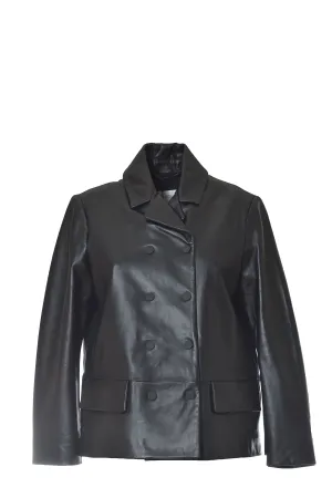 Sportmax Boxy-Fit Leather Jacket