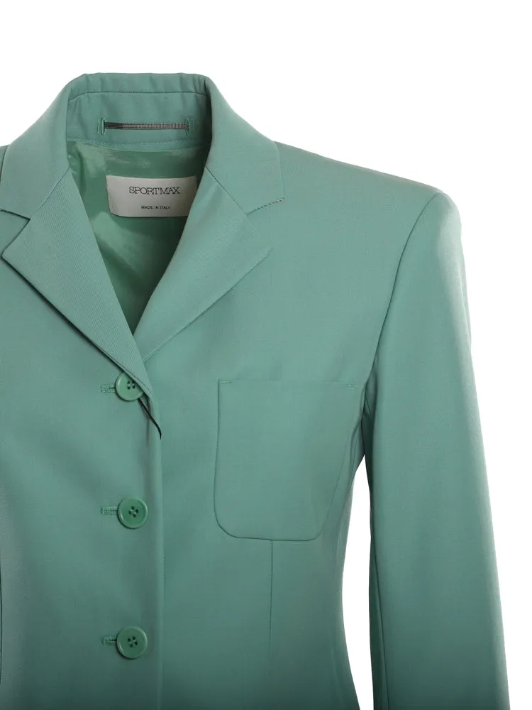 Sportmax Single-Breasted Long-Sleeved Jacket