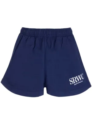 Sporty & Rich Upper East Side Disco Elasticated Waist Shorts