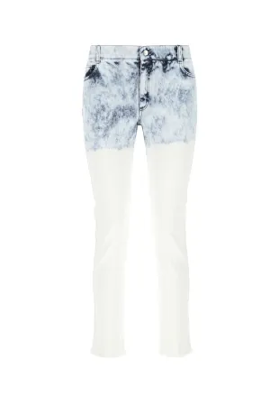 Stella McCartney Bleached Frayed Edge Jeans