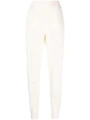 Stella McCartney Crochet-Detail Jogging Pants