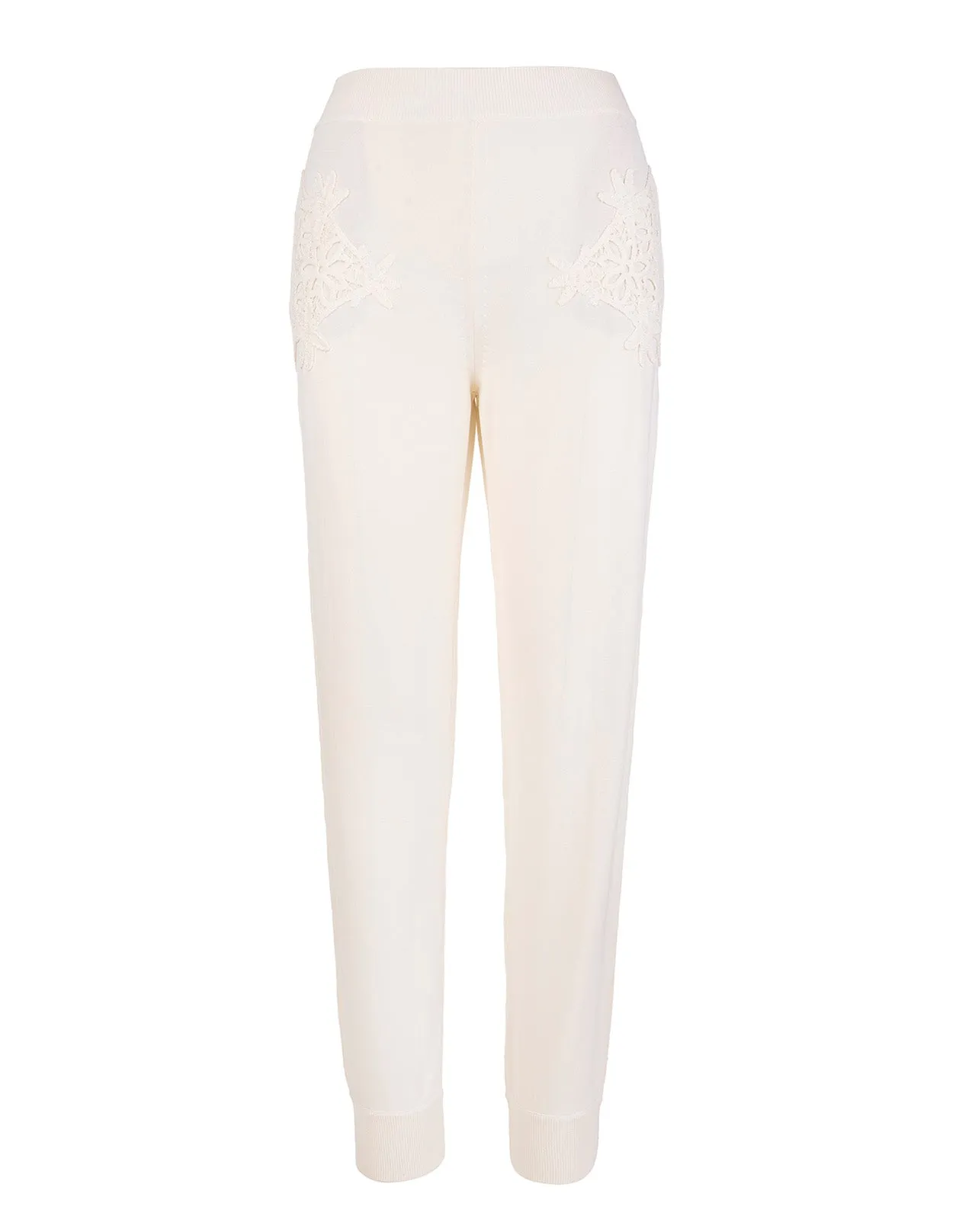 Stella McCartney Crochet-Detail Jogging Pants