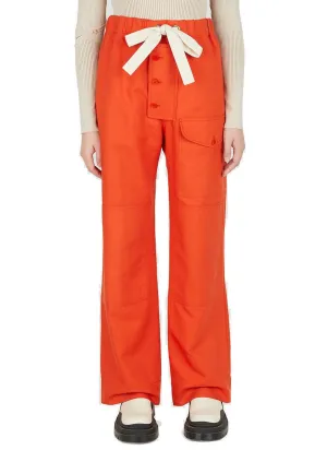 Stella McCartney High Waist Wide-Leg Trousers