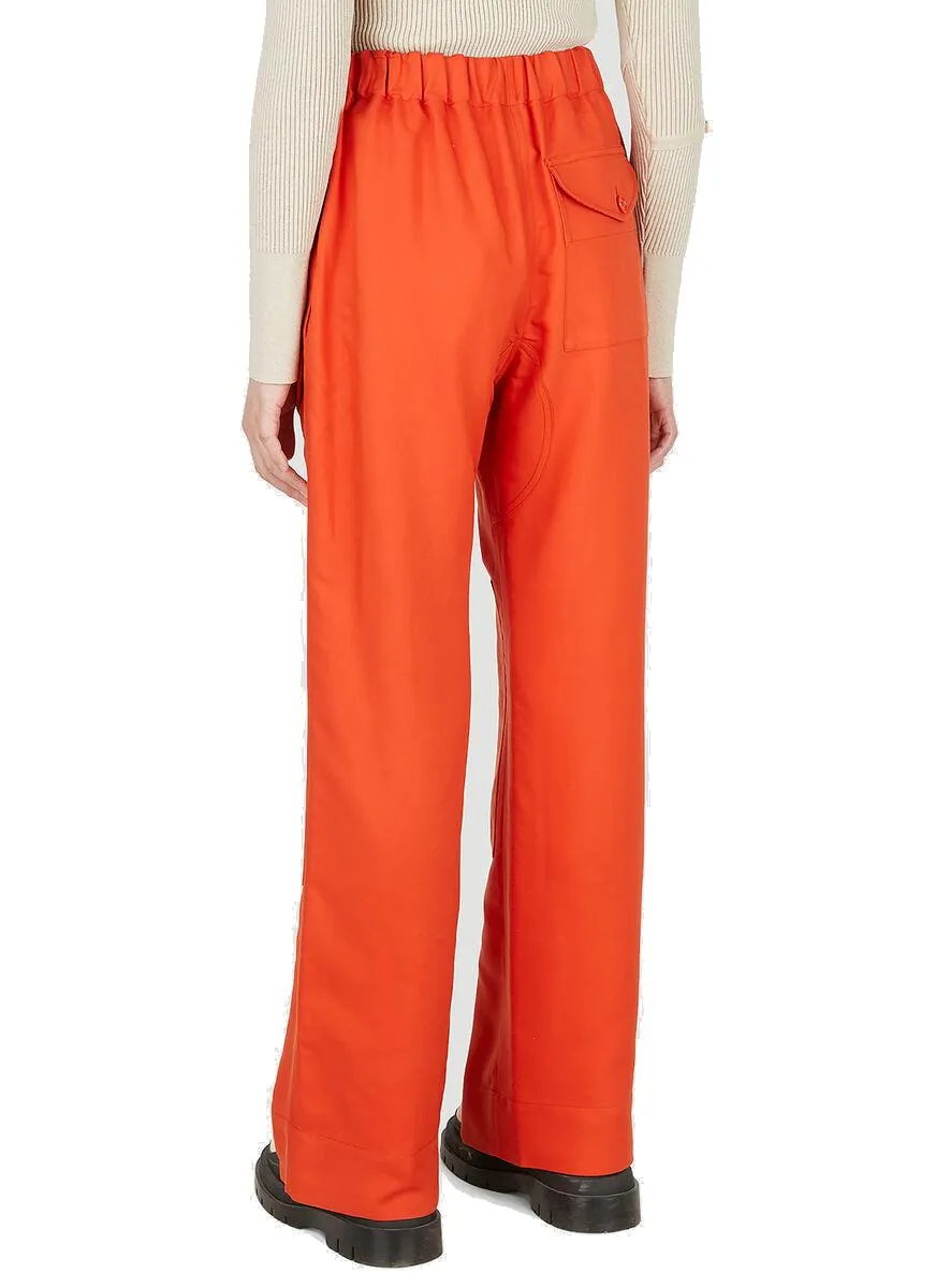 Stella McCartney High Waist Wide-Leg Trousers