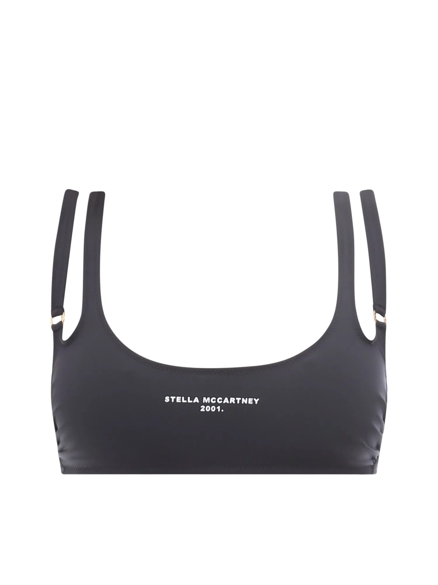 Stella McCartney Logo Printed Double-Strap Bikini Top