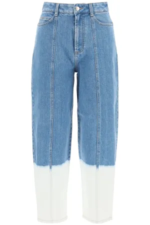 Stella McCartney Two-Tone Panelled High Waist Jeans