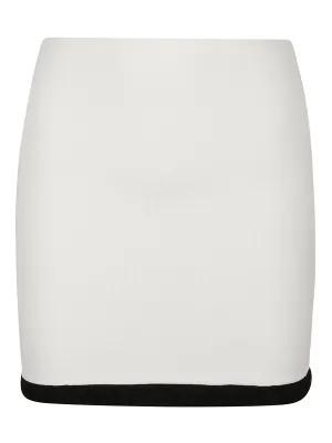 T By Alexander Wang Two-Tone Jacquard Mini Skirt