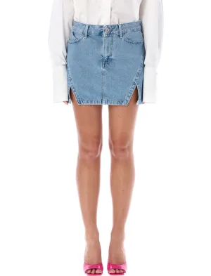 The Attico Lula Denim Mini Skirt