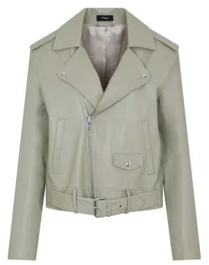 Theory Casual Moto Leather Jacket