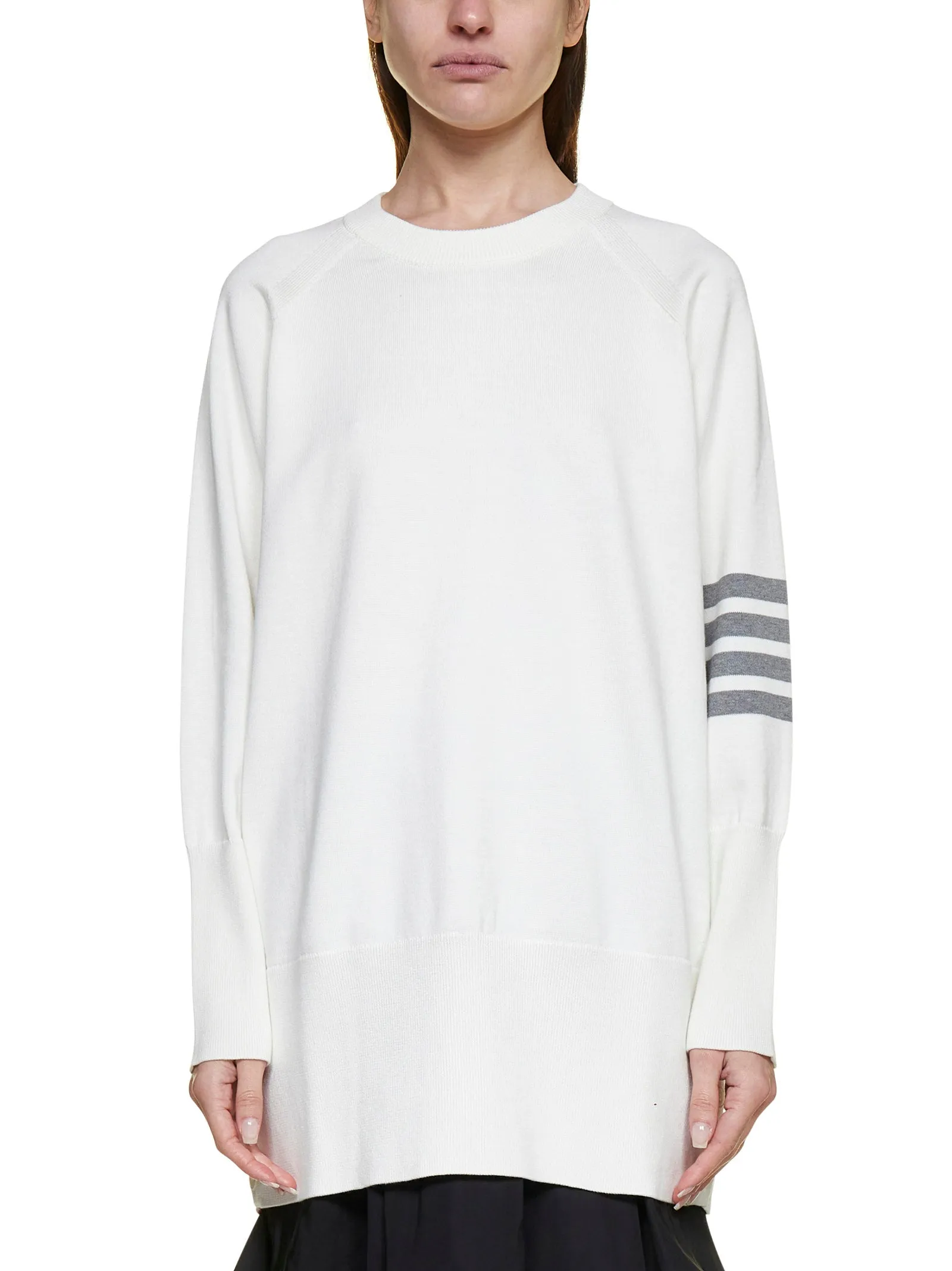 Thom Browne 4-Bar Crewneck Knit Jumper