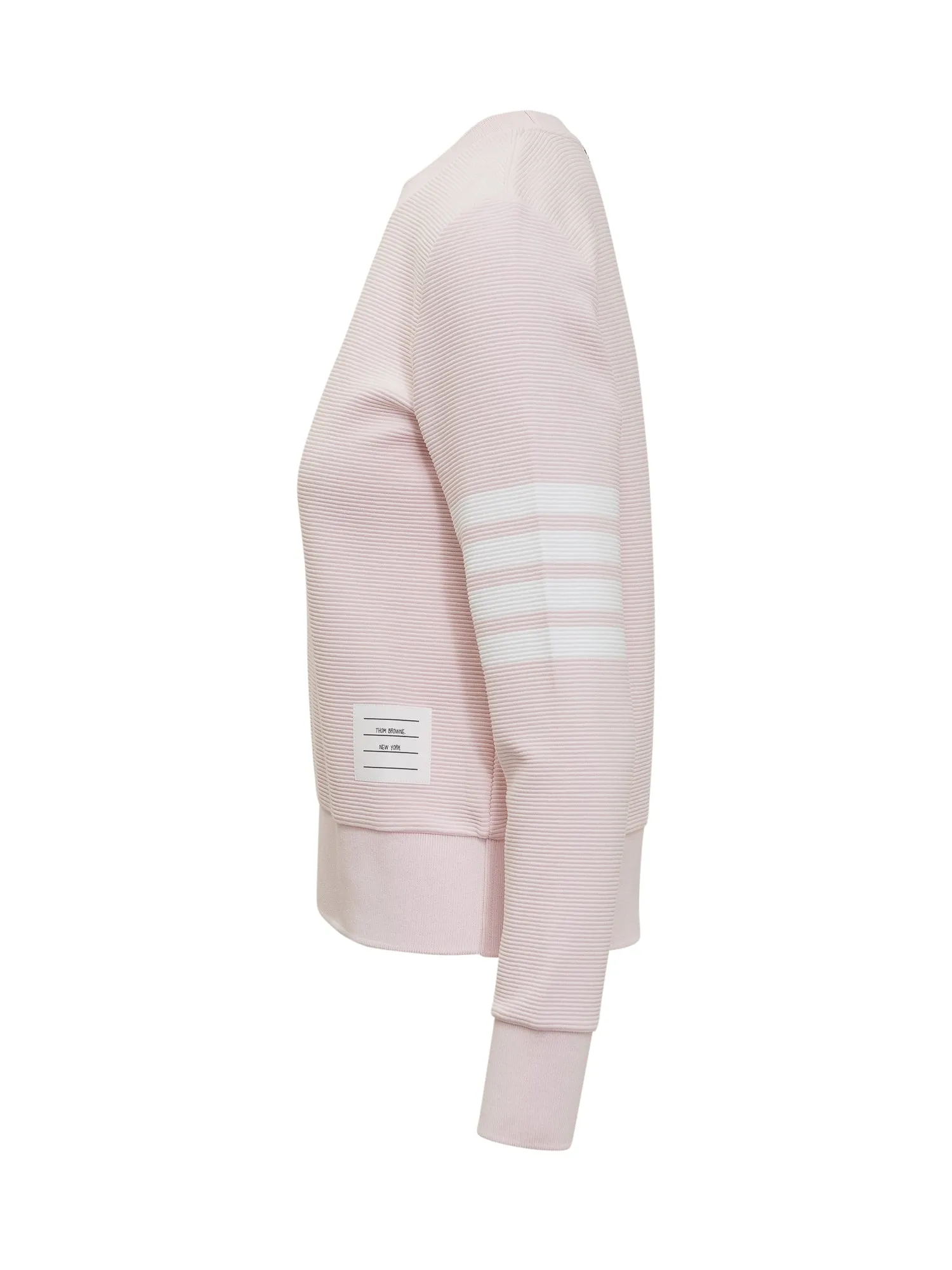 Thom Browne 4-Bar Ribbed Knit Sweatshirt