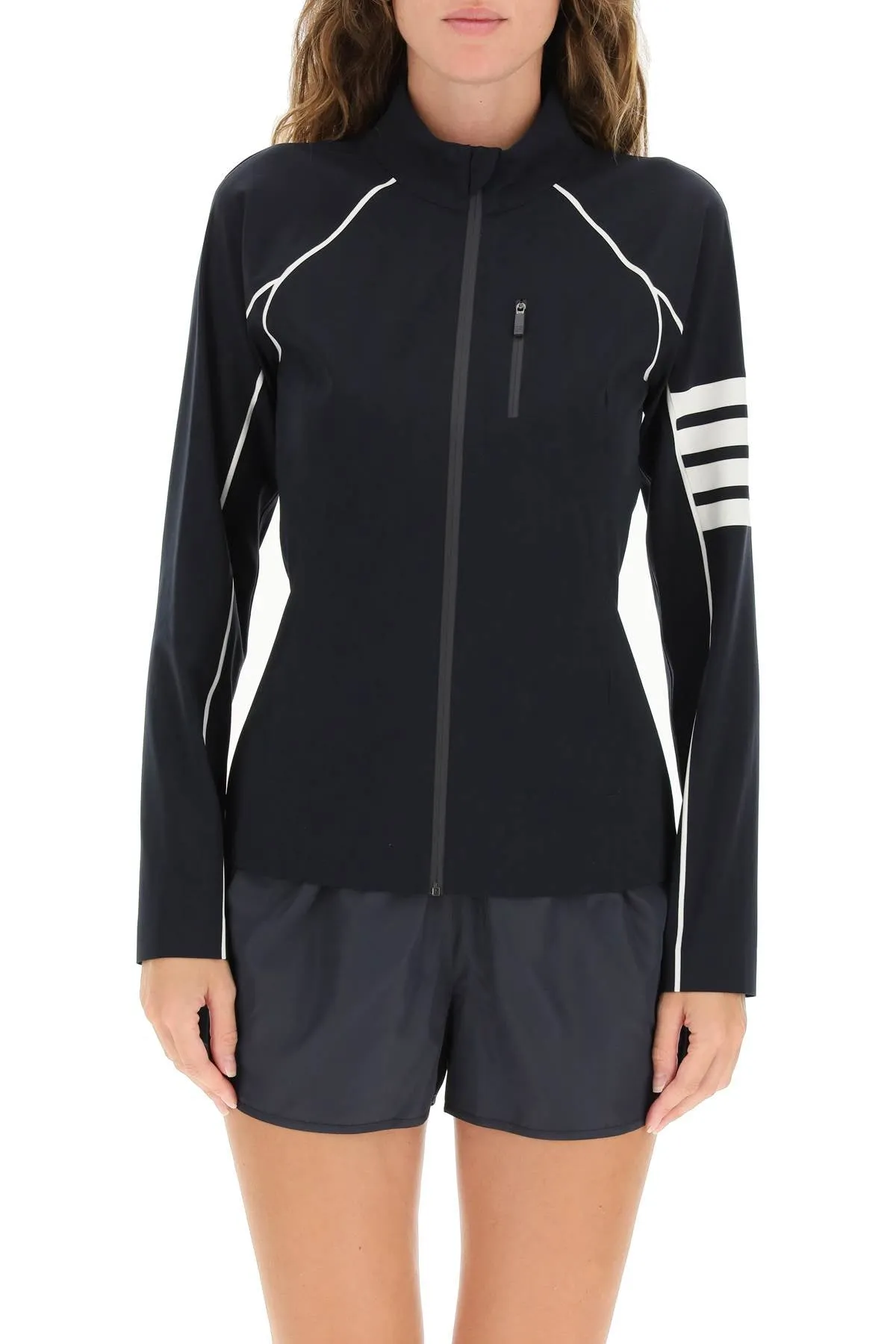 Thom Browne 4-Bar Zip-Up Jacket