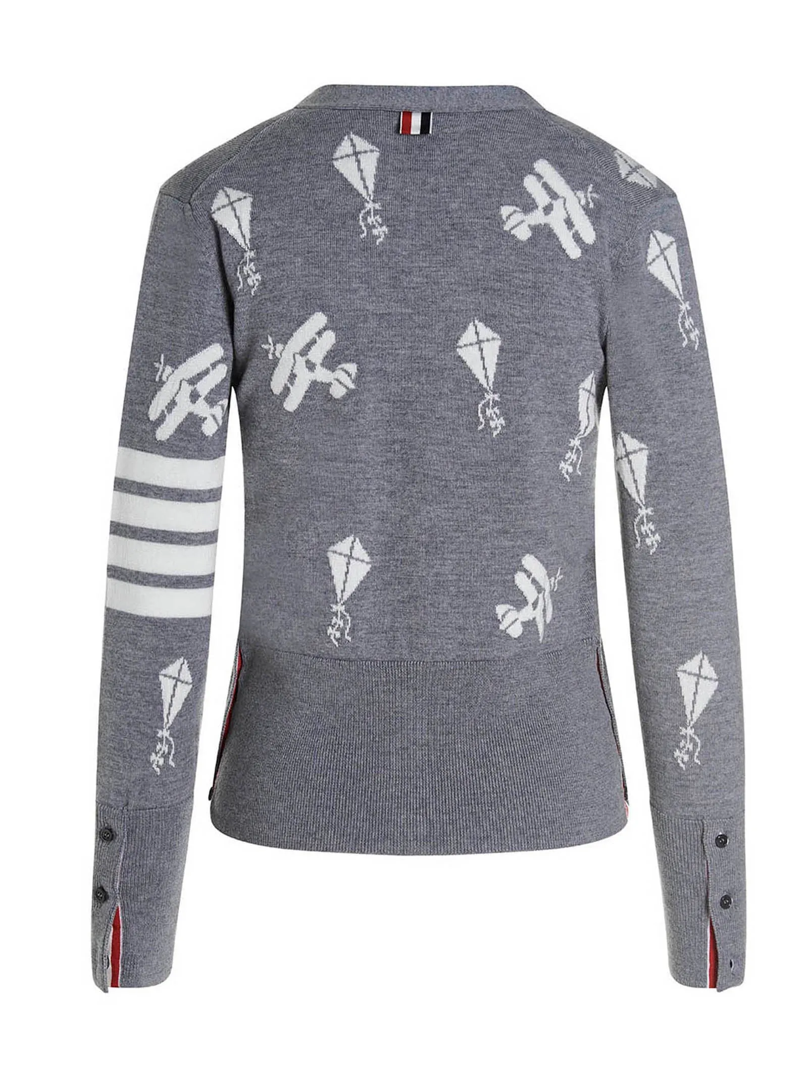 Thom Browne Graphic Intarsia-Knit Cardigan