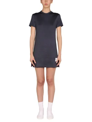 Thom Browne Logo Patch Crewneck T-Shirt Dress