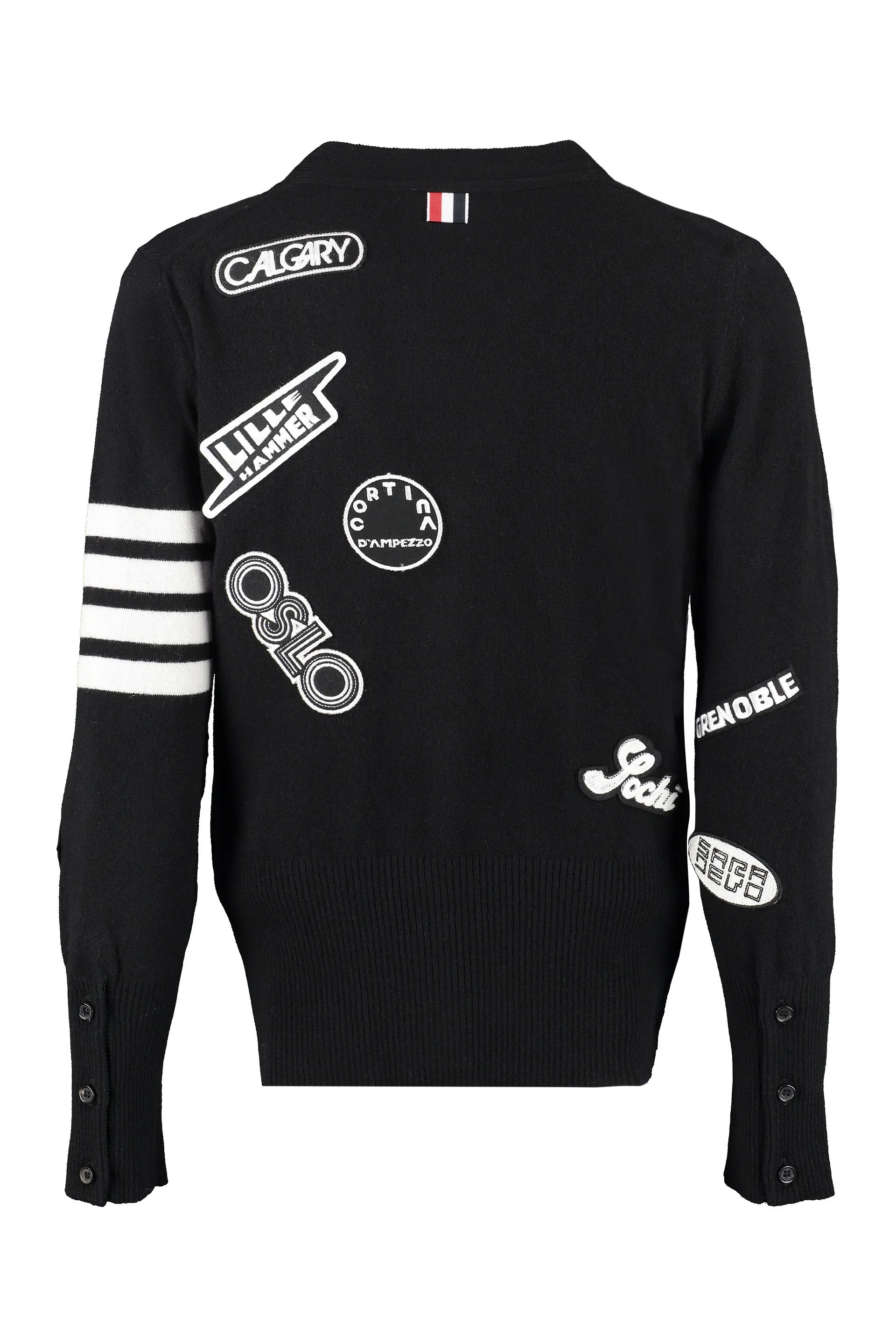 Thom Browne Ski-City V-Neck Knit Cardigan