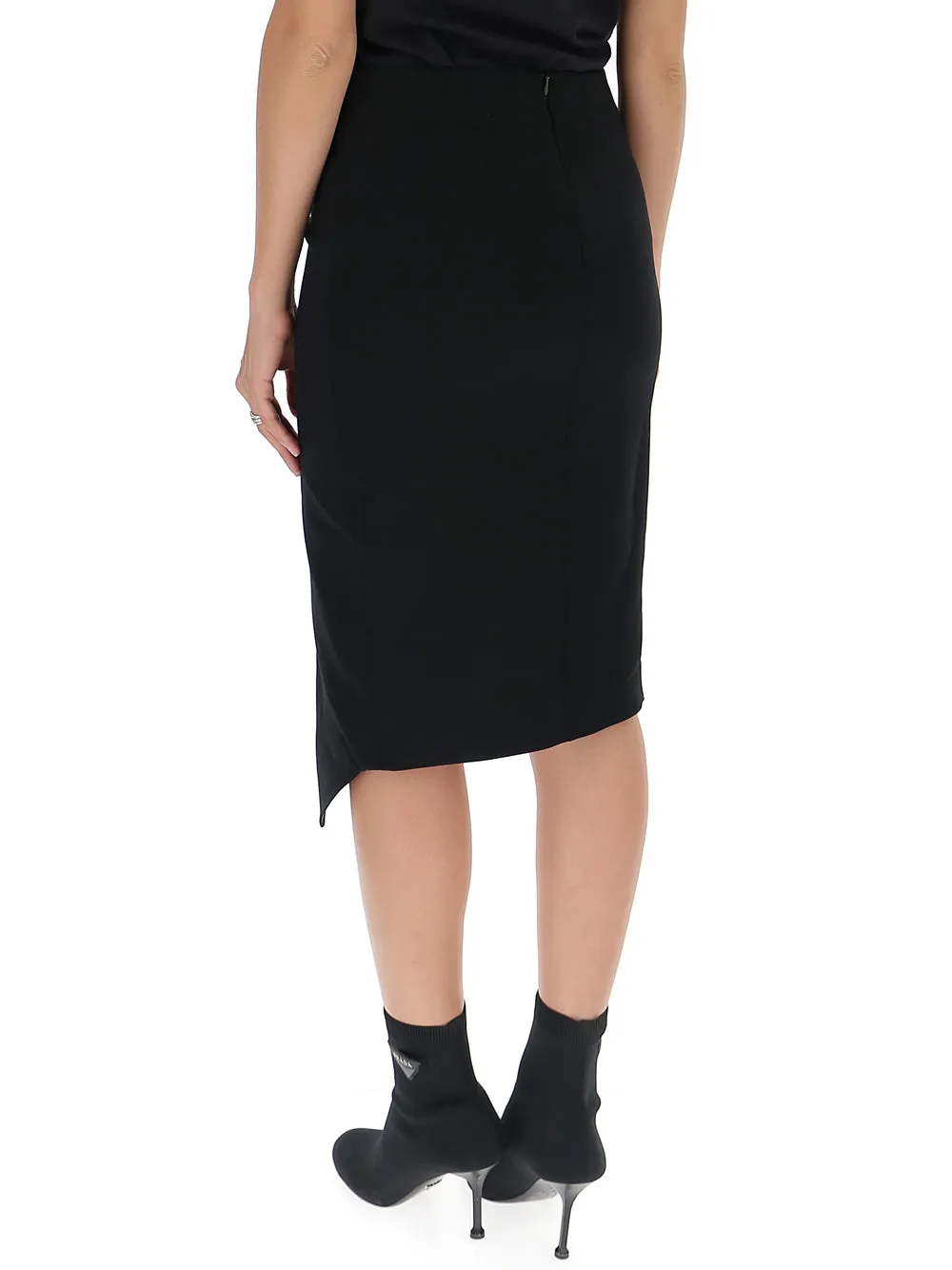 Tom Ford Asymmetric High Rise Pencil Skirt