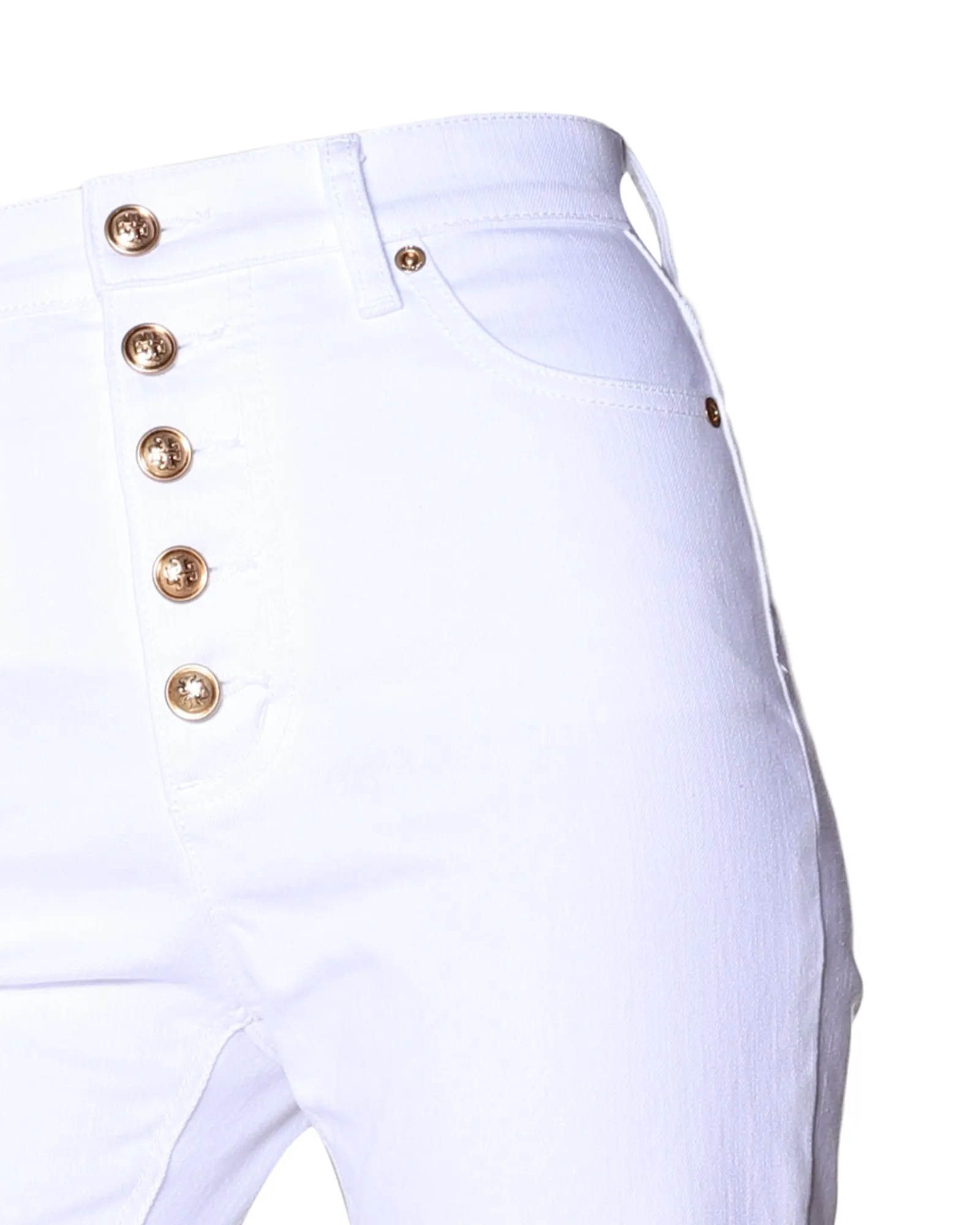 Tory Burch Button-Fly Jeans