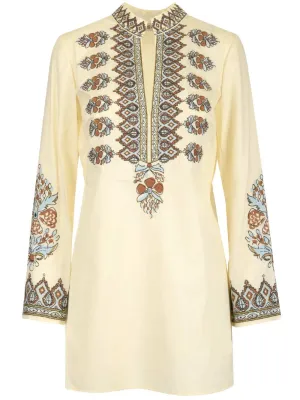 Tory Burch Embroidered Tunic Dress