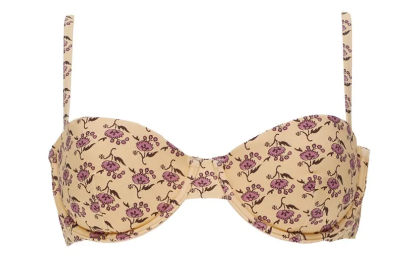 Tory Burch Floral Printed Underwire Bikini Top