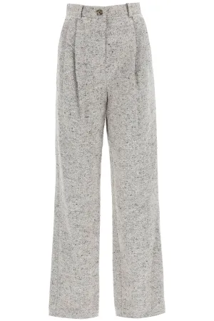 Tory Burch Pleat-Detailed Straight Leg Pants
