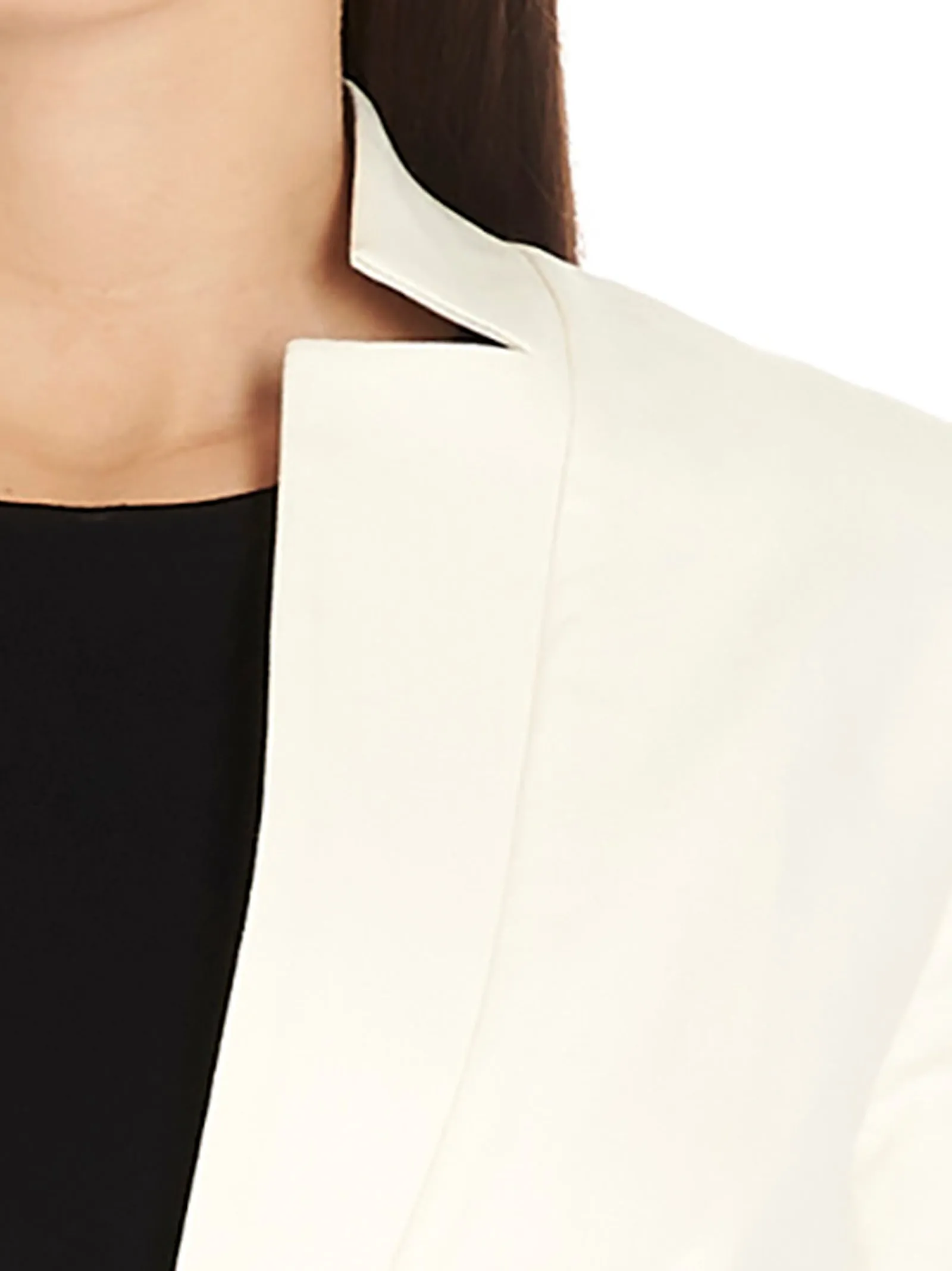 TWINSET Inverted Lapel Long Sleeved Jacket