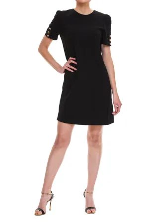 TWINSET Stud Detailed Short-Sleeved Dress