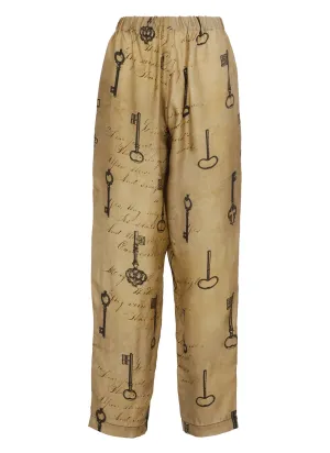 Uma Wang All-Over Printed Straight Leg Trousers