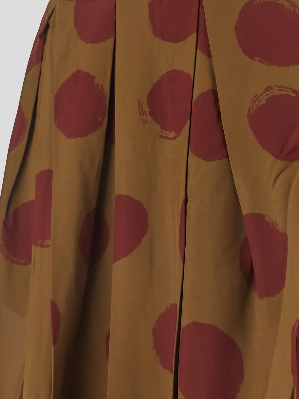 Uma Wang Gome Polka-Dot Printed Midi Skirt