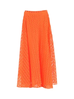 Valentino High Waist A-Line Skirt