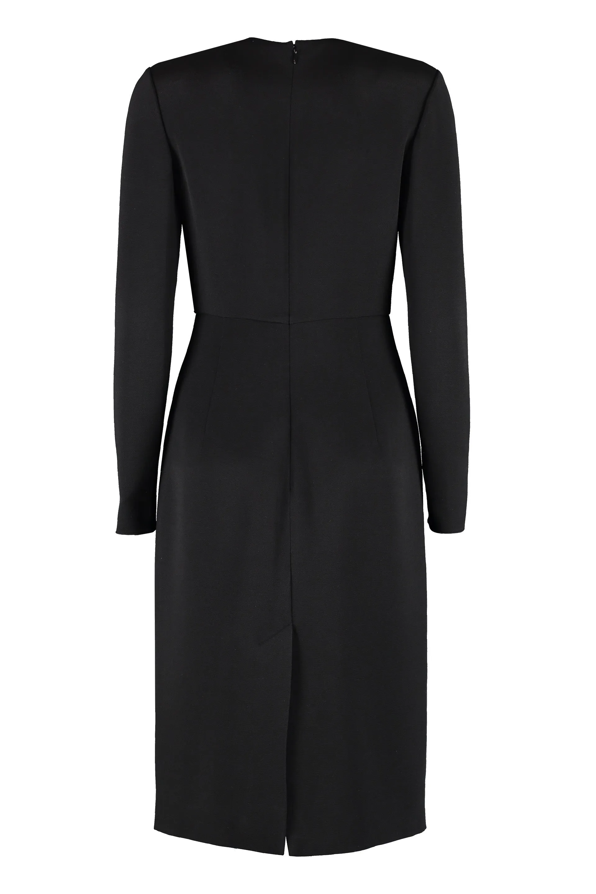 ValentinoSlit Hem Long-Sleeved Dress