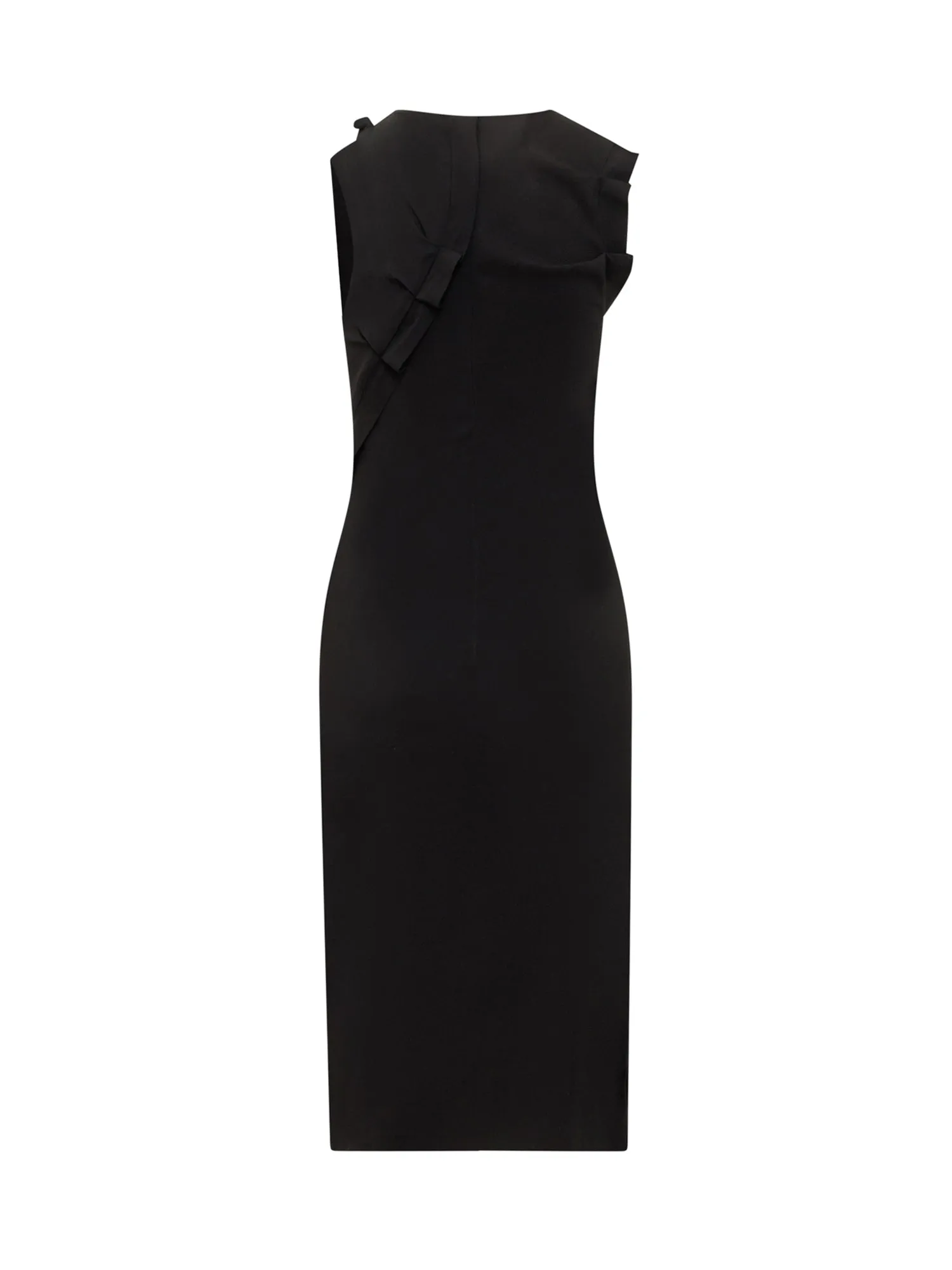 Versace Button-Detailed Sleeveless Cut-Out Dress