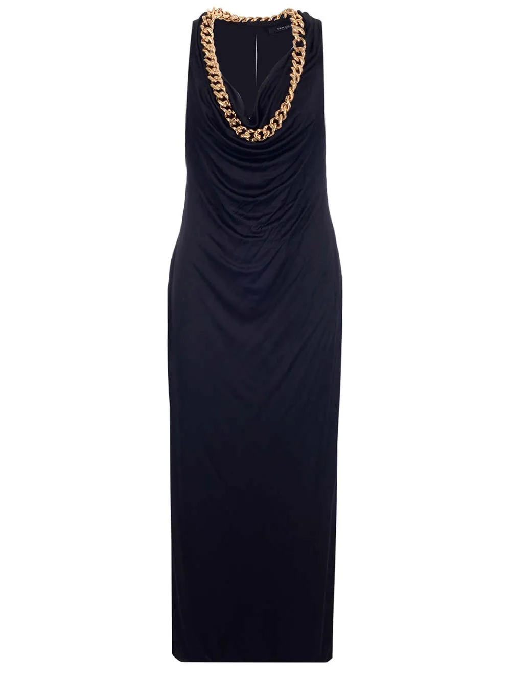 Versace Chain-Link Detailed Maxi Dress