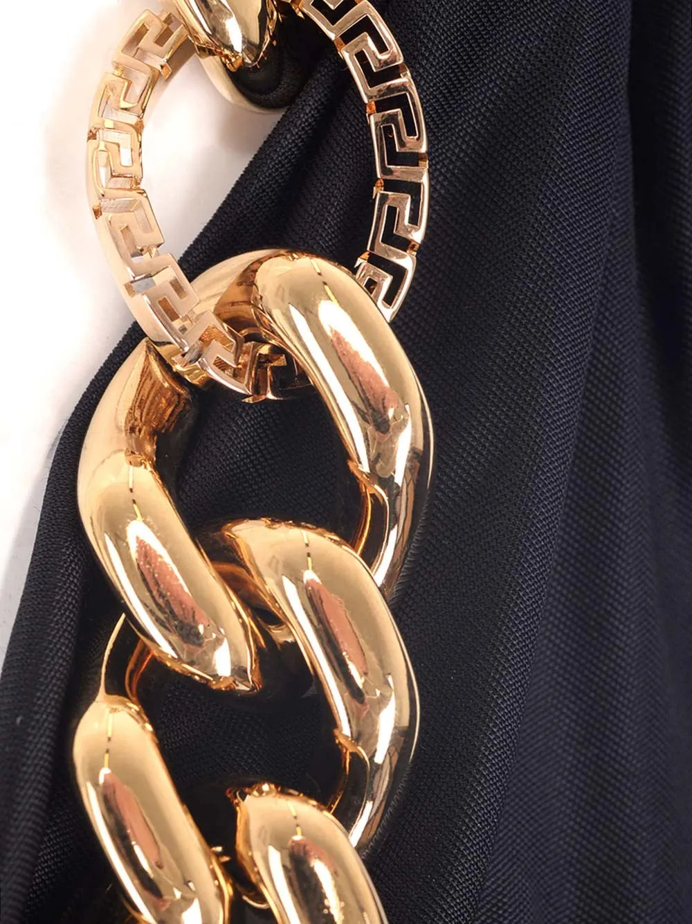 Versace Chain-Link Detailed Maxi Dress