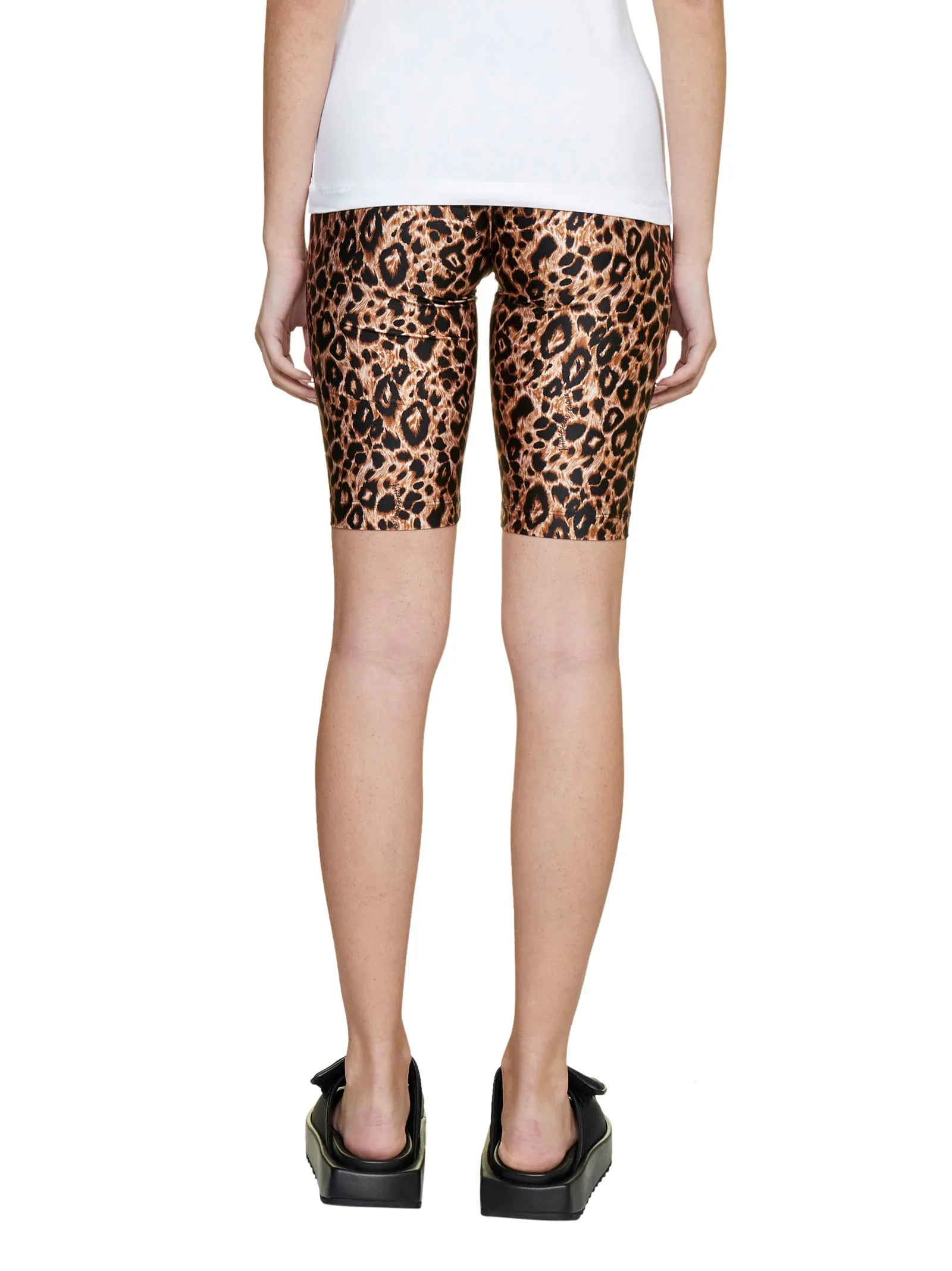 Versace Jeans Couture Leopard Printed Shorts