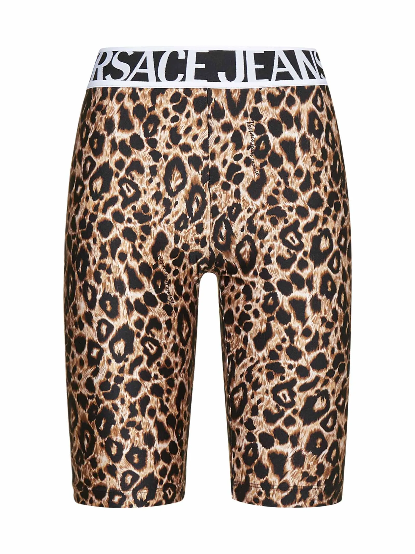 Versace Jeans Couture Leopard Printed Shorts