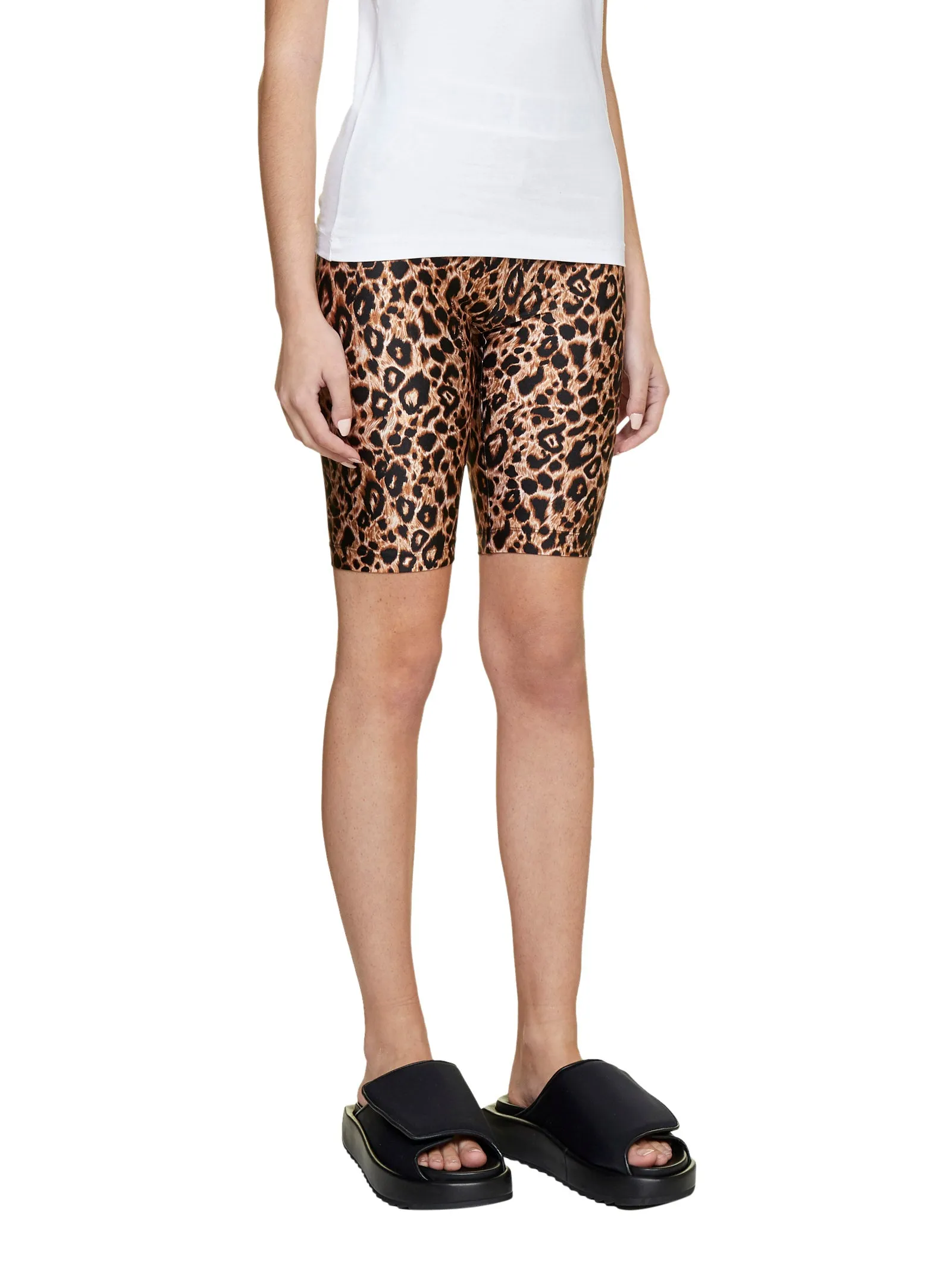 Versace Jeans Couture Leopard Printed Shorts