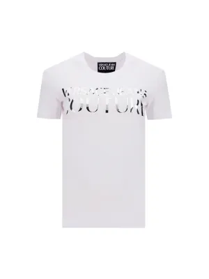 Versace Jeans Couture Logo Detailed Crewneck T-Shirt