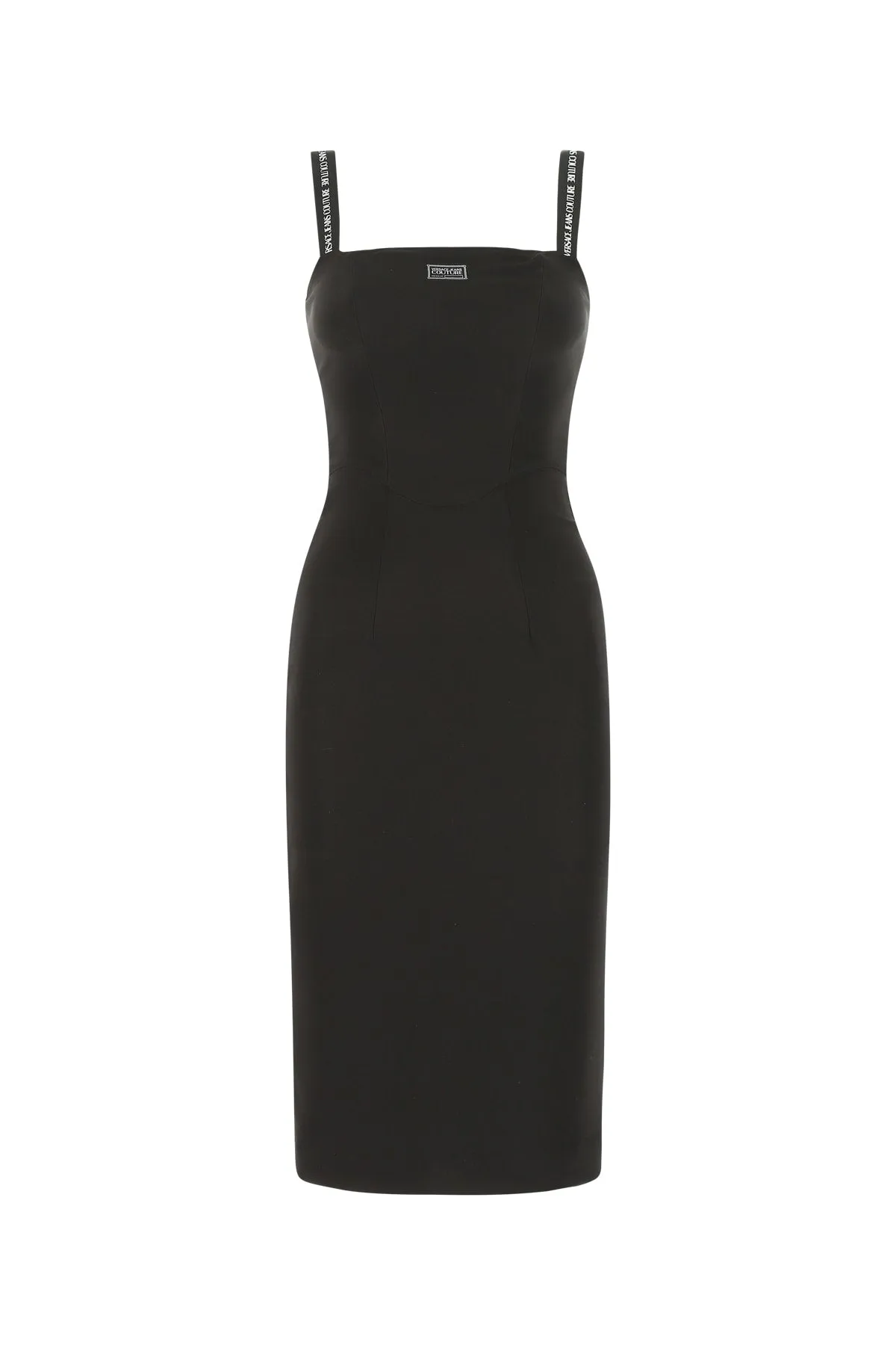 Versace Jeans Couture Logo Patch Sleeveless Dress