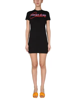 Versace Jeans Couture Logo Printed T-Shirt Dress