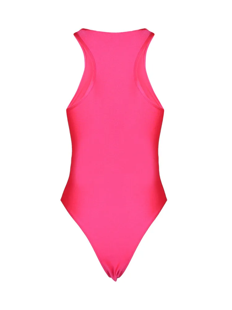 Versace Jeans Couture Logo Stamp Sleeveless Bodysuit